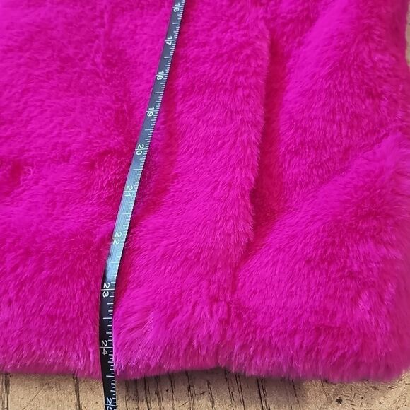 Fuschia faux fur jacket size M Banana Republic new condition - Picture 8 of 13